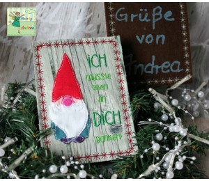 Postkarte - Winterzauber Wichtel ".. an Dich gedacht"